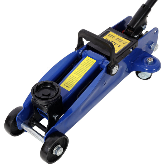 1.5 Ton Low Profile Hydraulic Trolle,Steel Racing Floor Jack,Lifting Range 5'-11.8', Blue Color